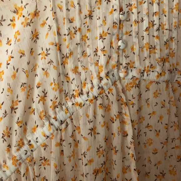 Floral Print Chiffon Hi-Low Maxi Top/Duster/Kimono - Picture 4 of 4